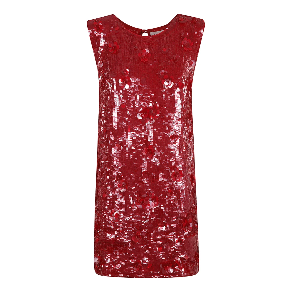 P.a.r.o.s.h. Rode Jurk Aw24 Elegant Comfortabele Stijl Red Dames