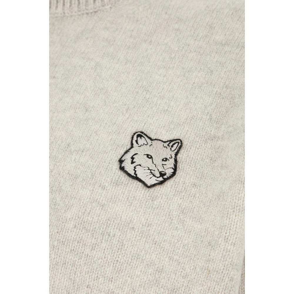 Maison Kitsuné Stijlvolle Gebreide Collectie Gray Heren