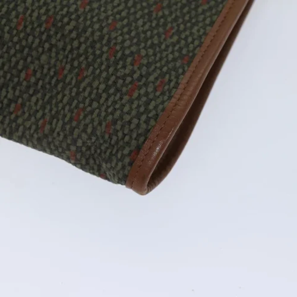 Yves Saint Laurent Vintage Pre-owned Canvas shoulder-bags Green Dames