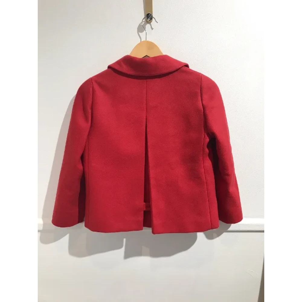 Miu Pre-owned Wool outerwear Red Dames