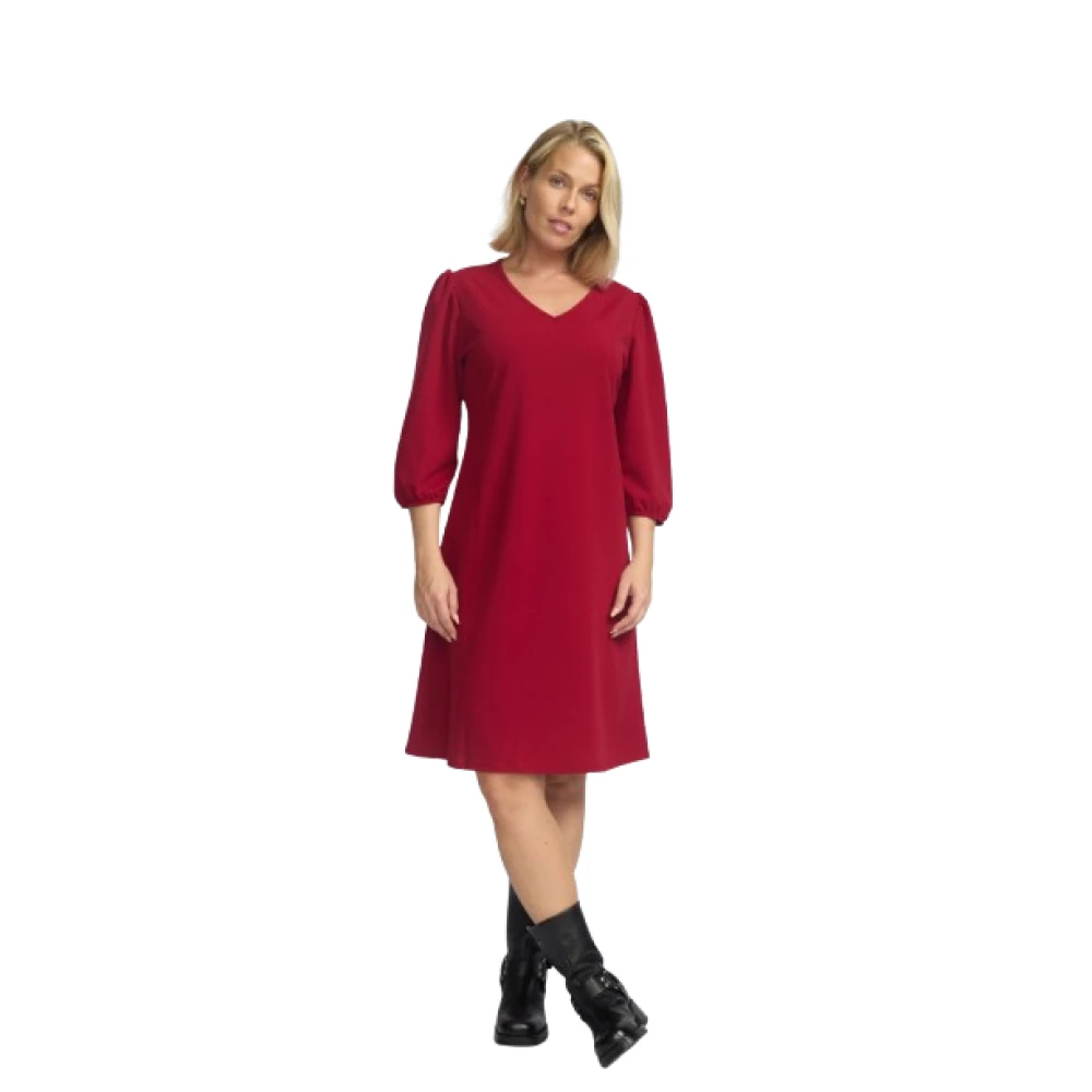 2-Biz Zomerjurk met korte mouwen en bloemenprint Red Dames