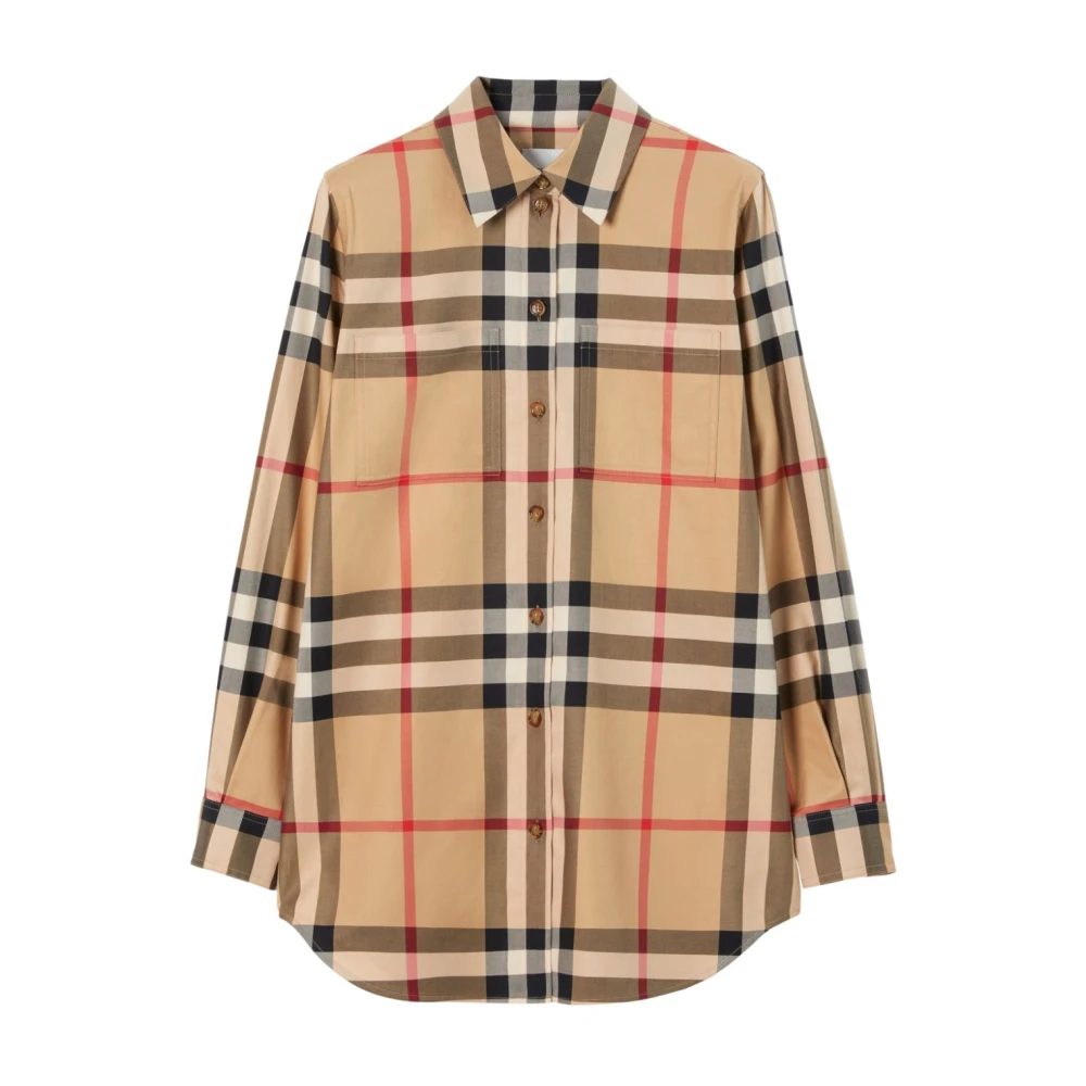 Burberry Beige Stijlvolle Overhemden Beige Dames
