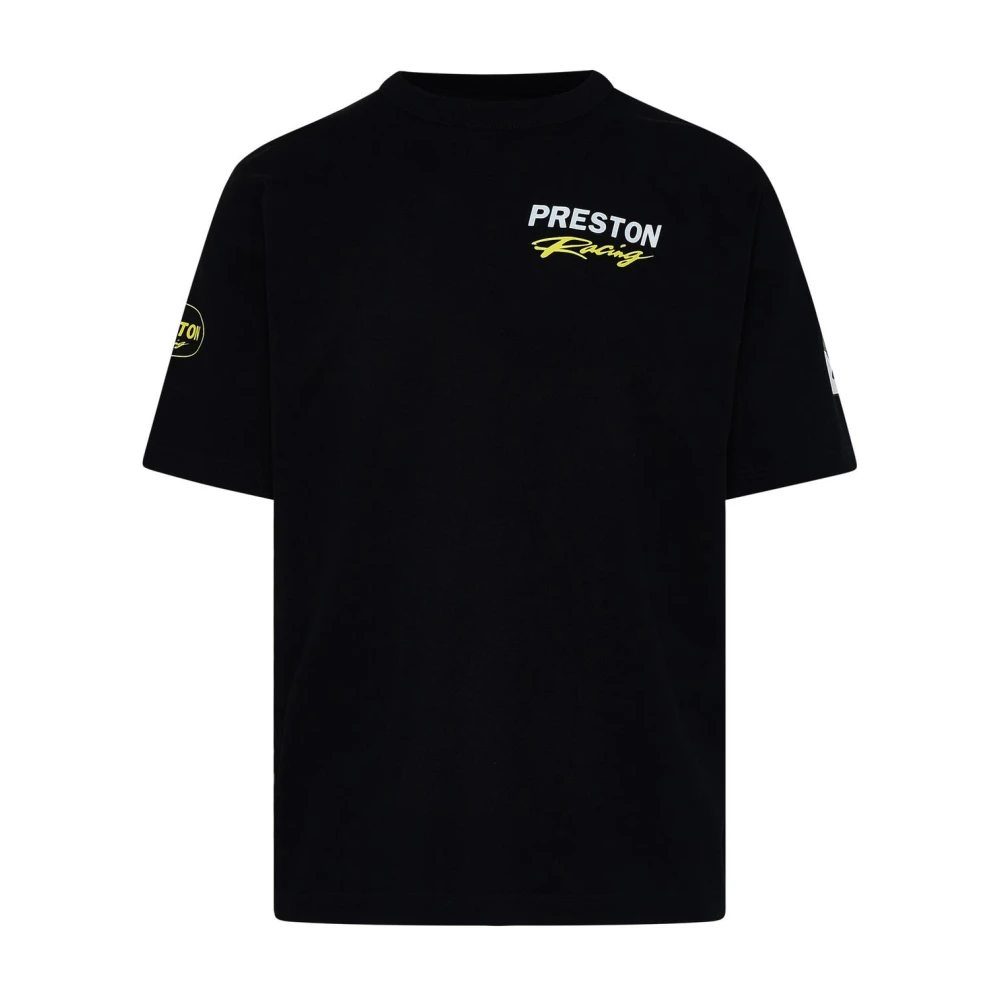 Heron Preston Zwarte katoenen T-shirt met logo prints Black Heren