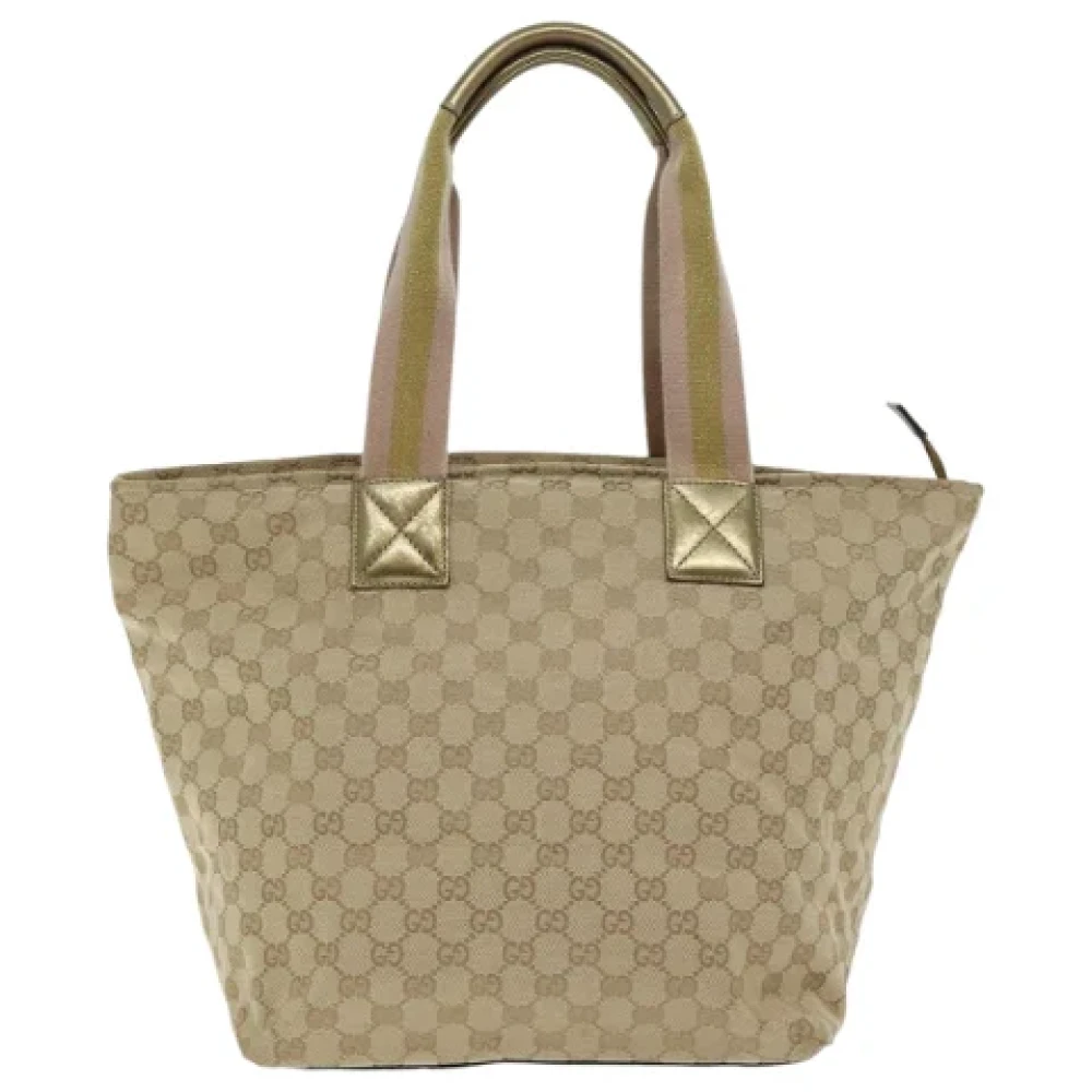 Gucci Vintage Pre-owned Canvas gucci-bags Yellow Dames