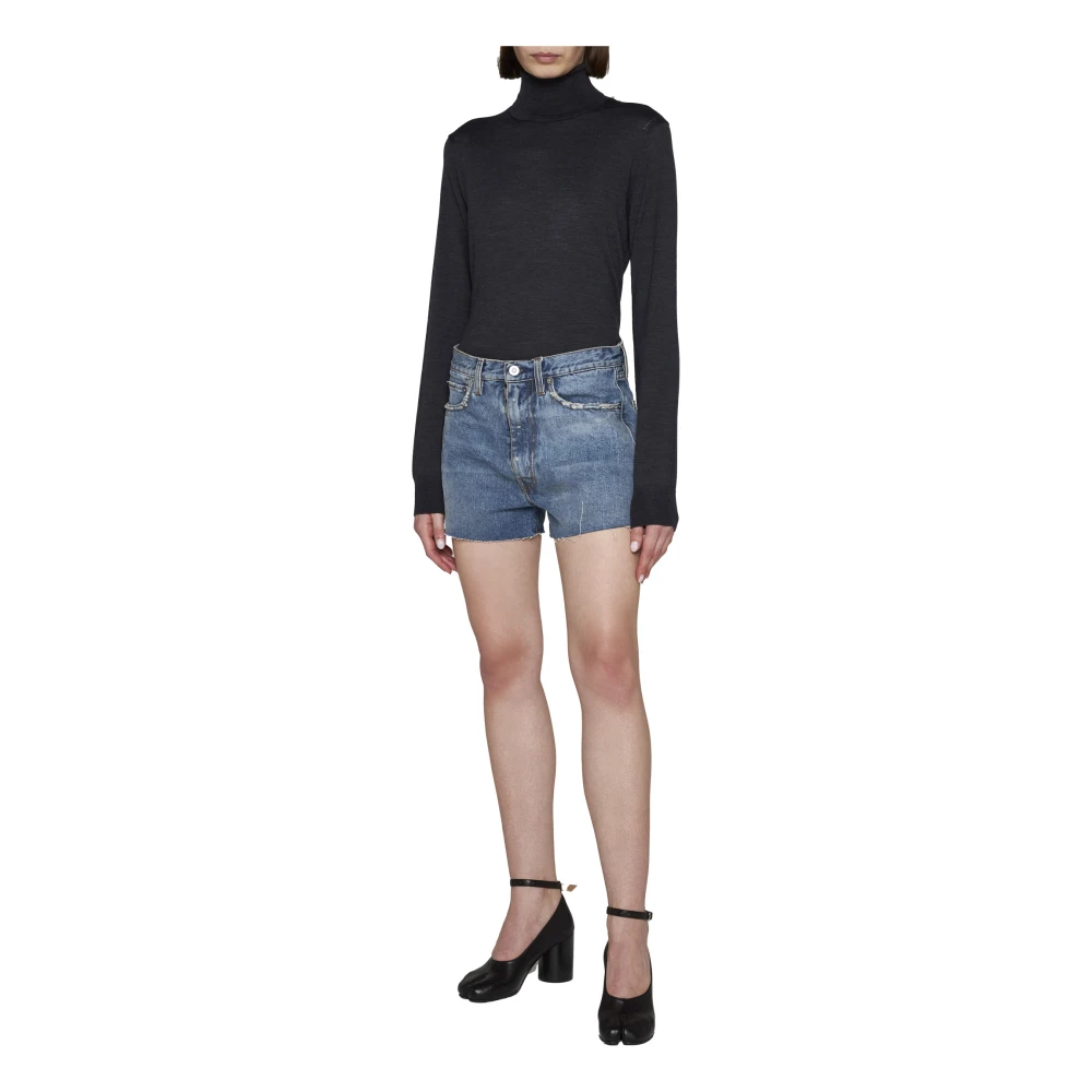 Maison Margiela Grijze Turtleneck Sweaters Gray Dames