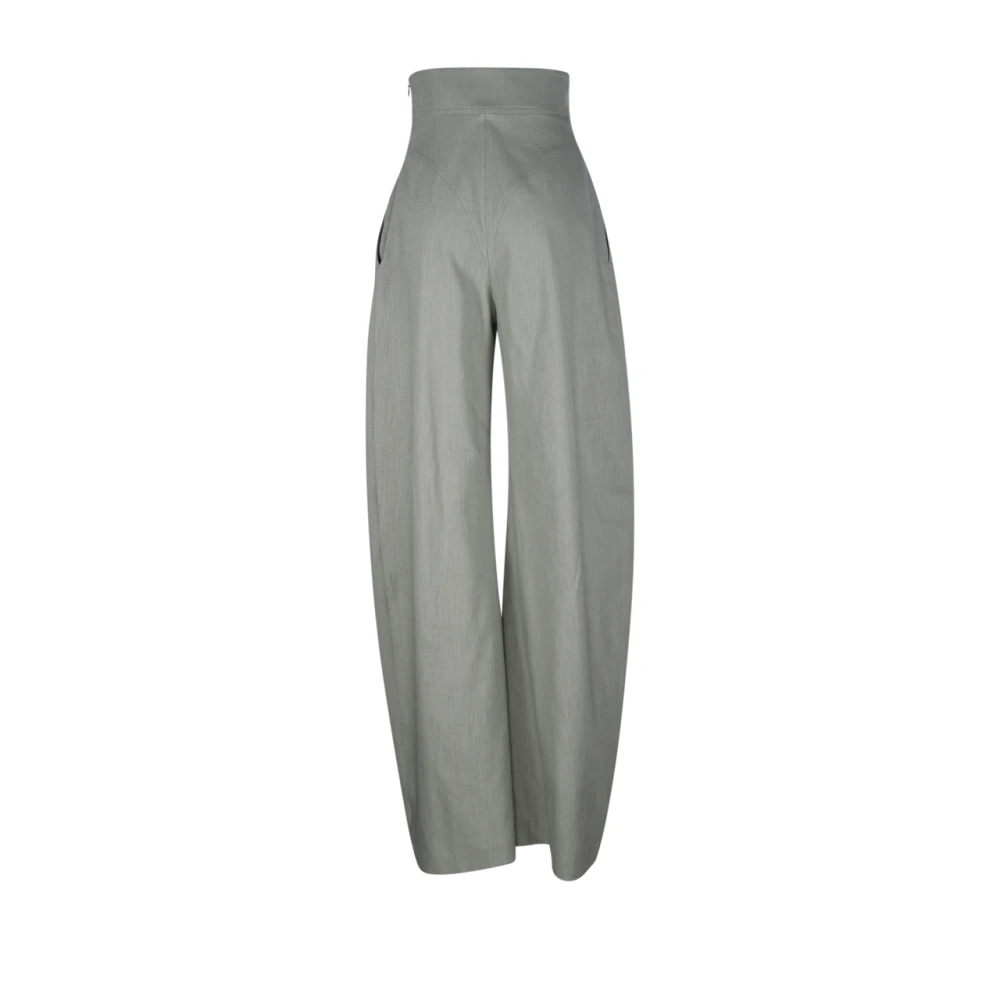 Alessandro Vigilante Lichtgroene Casual Broek Gray Dames