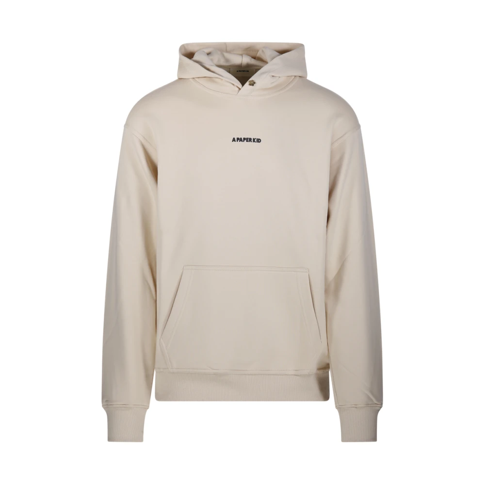 A Paper Kid Sand Hoodie Sweatshirt Beige, Herr