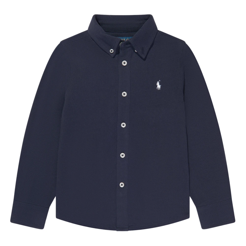 Ralph Lauren , Kids Shirts, Male, Blue, 2 Y, Logo Polo T-Shirt
