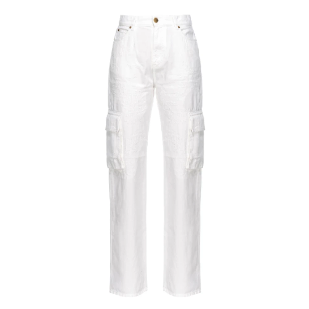 Pinko Straight Jeans White Dames