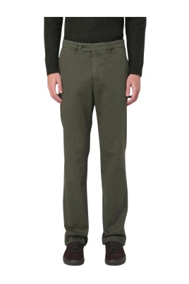 pantalon-en-coton-decontracte-vert-pour-homme