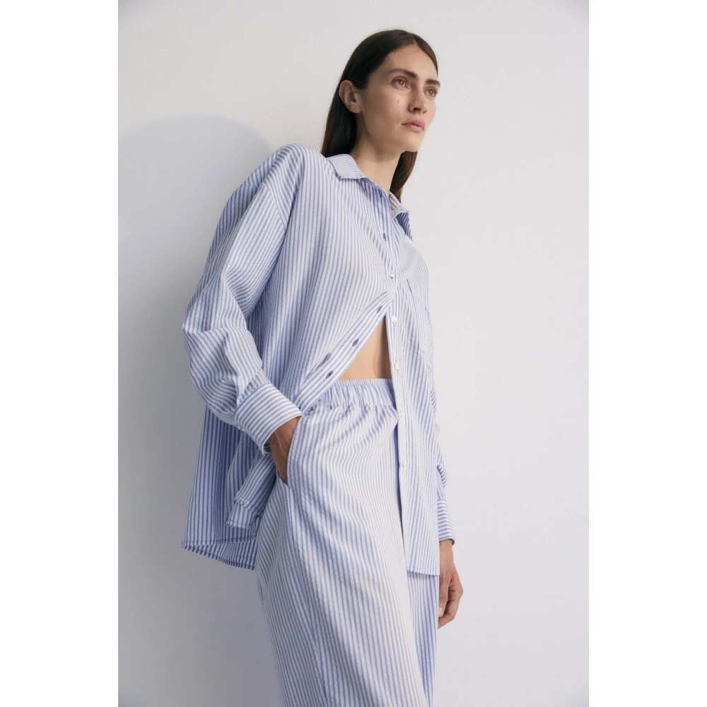 The New Society Niki Woman Pant Blue Dames