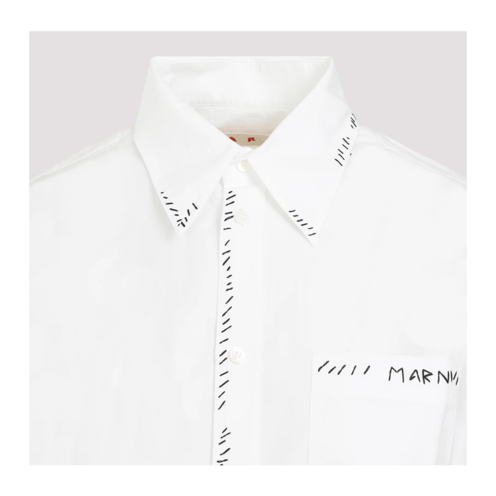 Marni Katoenen Lily White Shirt White Dames