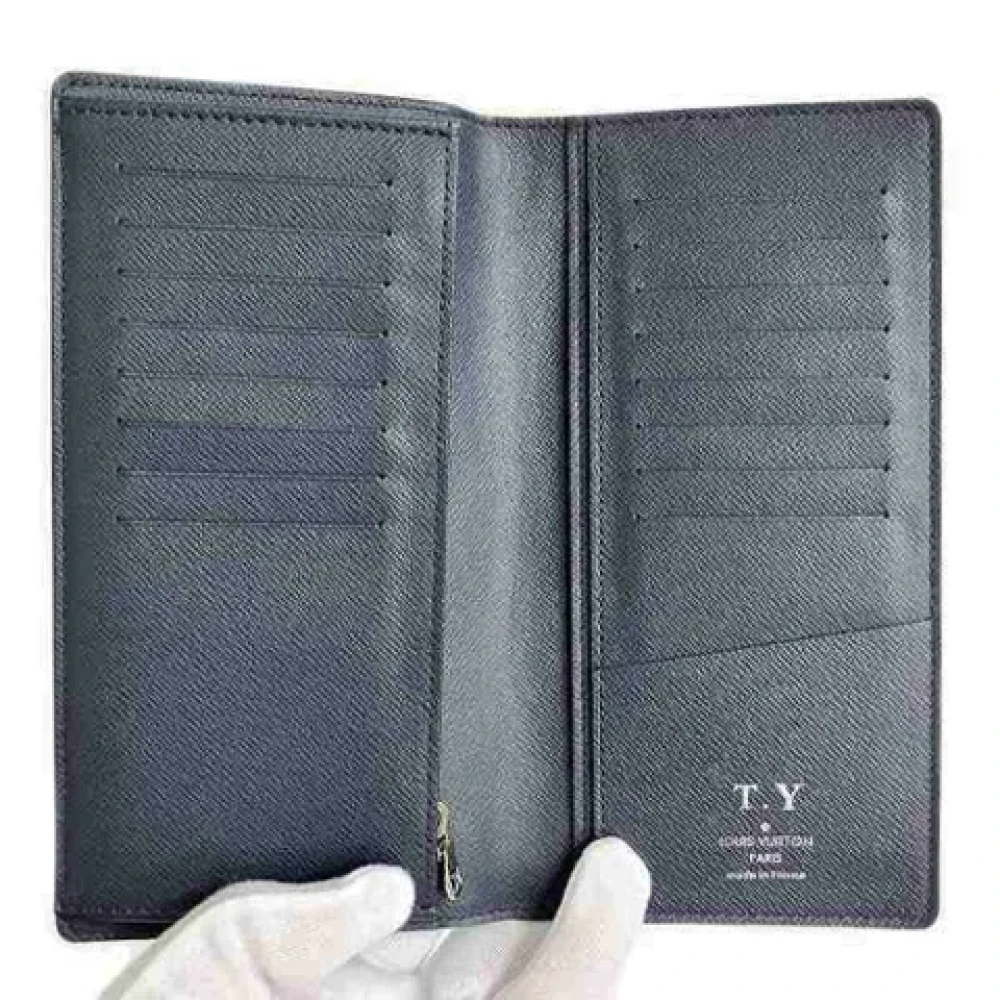 Louis Vuitton Vintage Pre-owned Leather wallets Blue Dames
