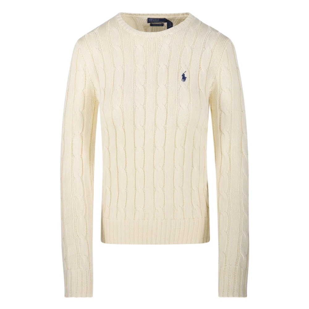 Ralph Lauren Women's Beige Round Neck Sweater