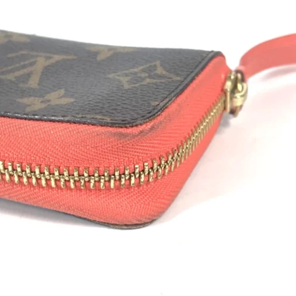 Louis Vuitton Vintage Pre-owned Cotton wallets Brown Dames