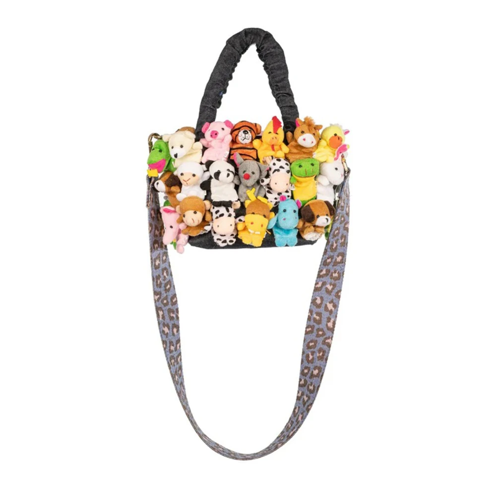 La Milanesa Gevlekte Velvet Multi-Color Speelgoedtas Multicolor Dames