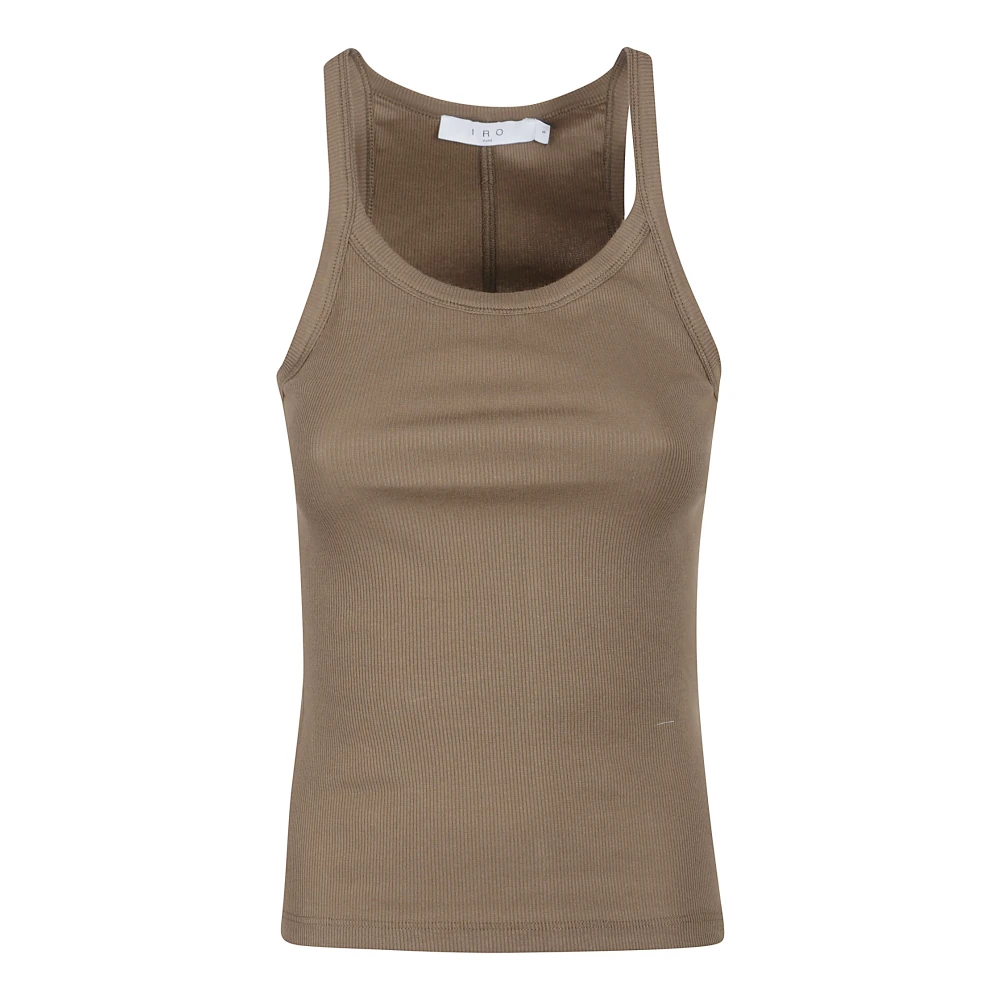 IRO Casual Katoenen T-shirt Green Dames