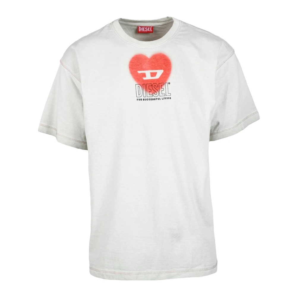 Diesel Tshirt Gray Heren