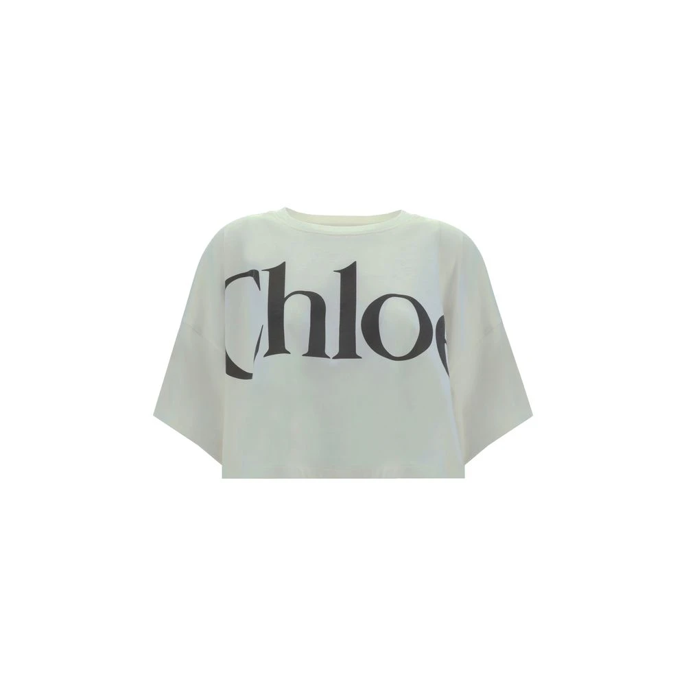 Chloé - Tops > T-Shirts - White - Chloé - Modalova