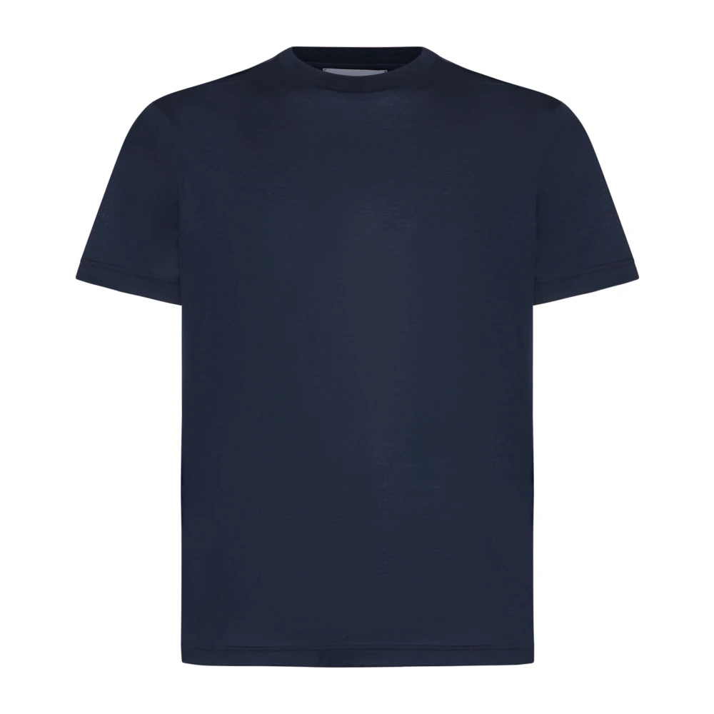 D4.0 Blue T-Shirts, Male, Xs, Lisle Crew-Neck T-Shirt