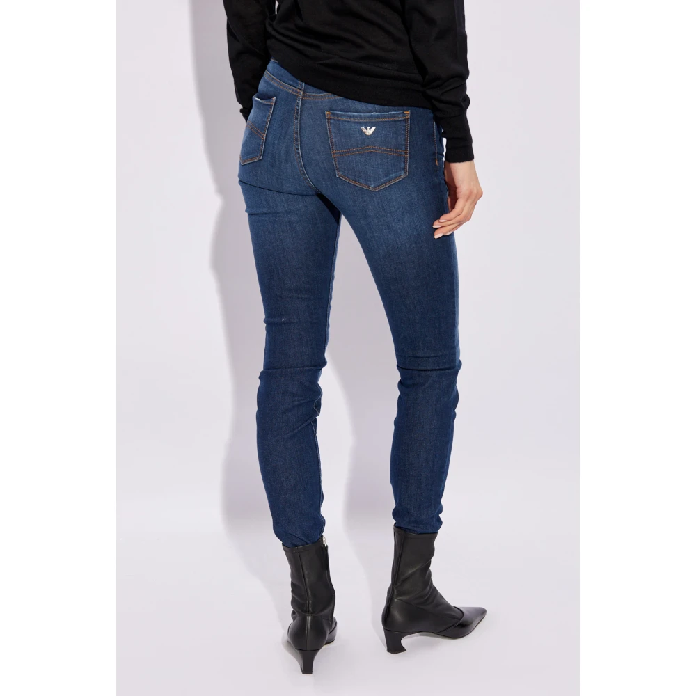 Emporio Armani J20 skinny fit jeans Blue Dames