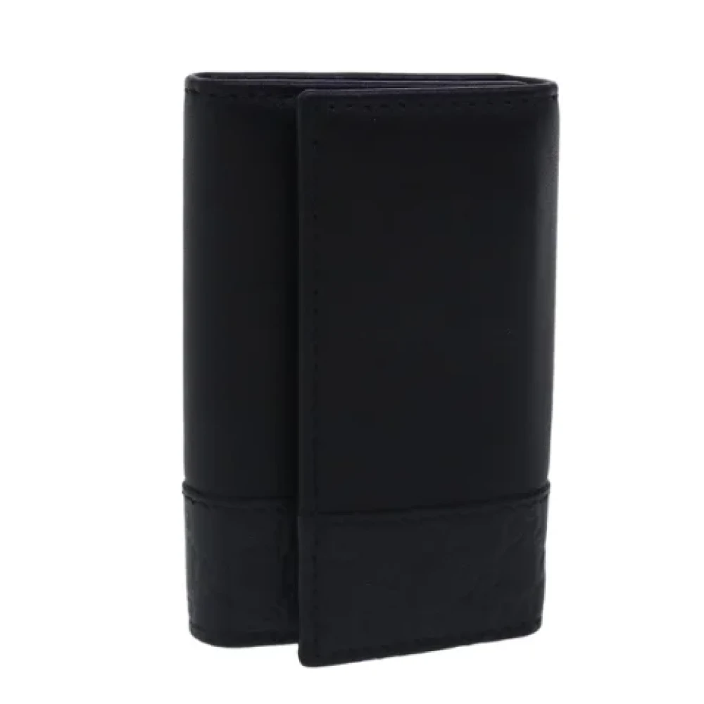 Gucci Vintage Pre-owned Leather key-holders Black Dames