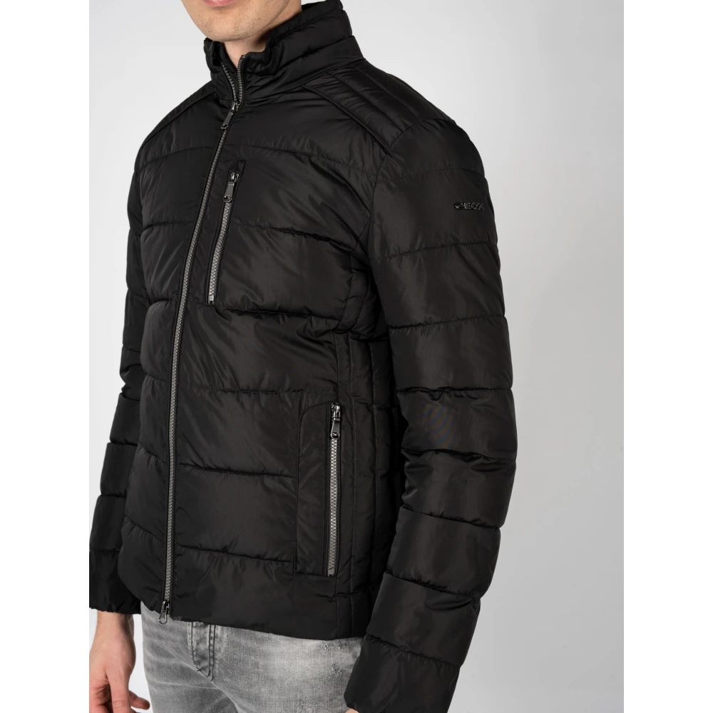 Geox Gewatteerde Winterjas Black Heren