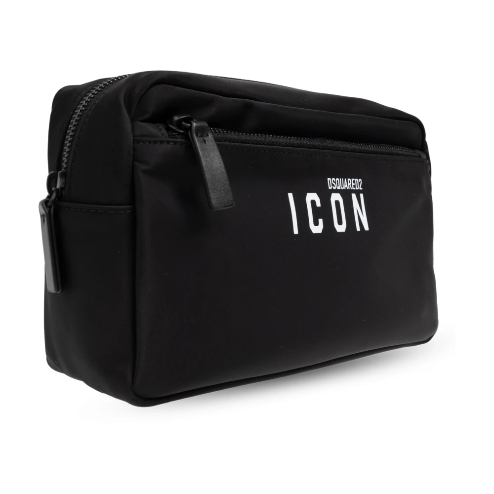 Dsquared2 Cosmetische tas met logo Black Heren