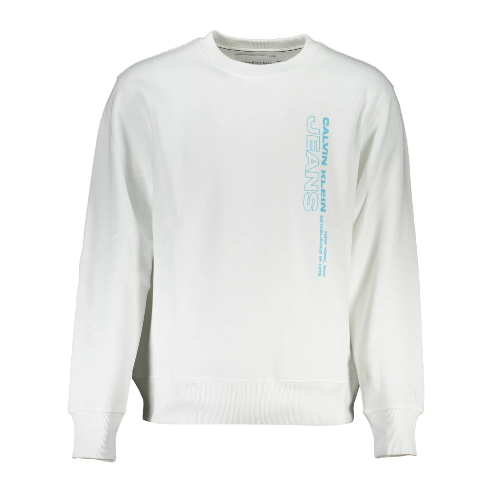 Calvin Klein Men's White Sweatshirts, 2XL, Clothing