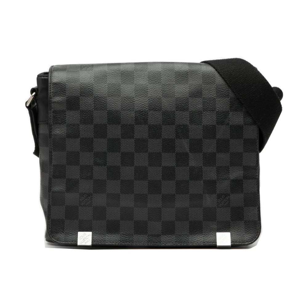 Louis Vuitton Vintage Women's Black Pre-Owned Stylish Crossbody Bag
