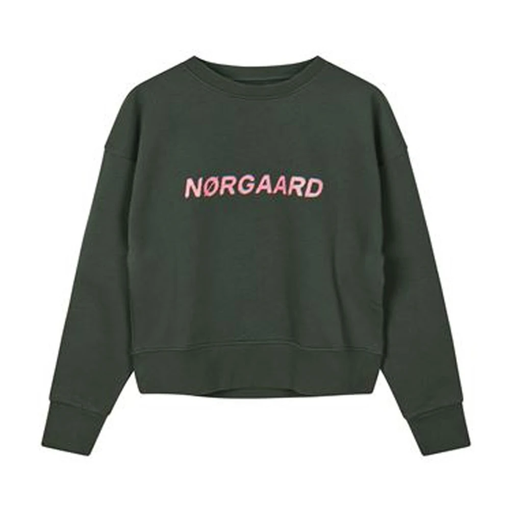 Mads Nørgaard Zachte Sweatshirt Tilvina Sassafras Unexplored Green Dames