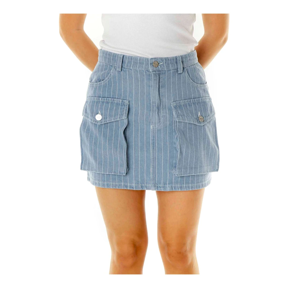 BAUM UND PFERDGARTEN Mini Denim Rok Sali Blue Dames