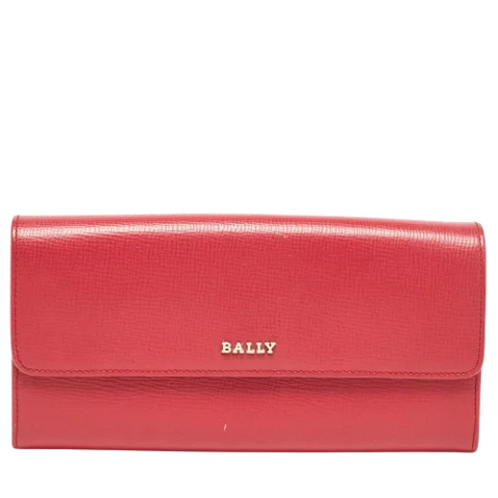 Bally Pre-owned Leather wallets Pink Dames