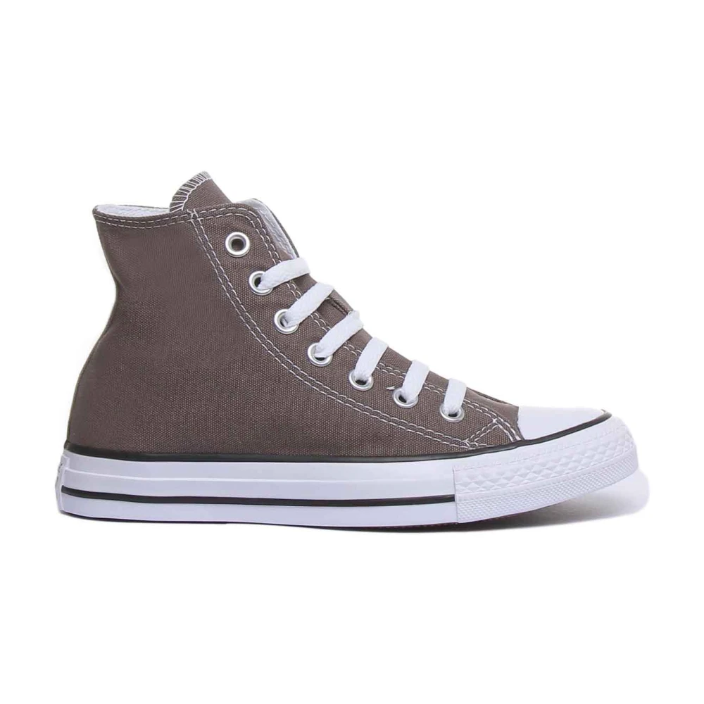 Converse Women's Gray Sneakers, 6 Uk, Canvas Hi Top Trainers For