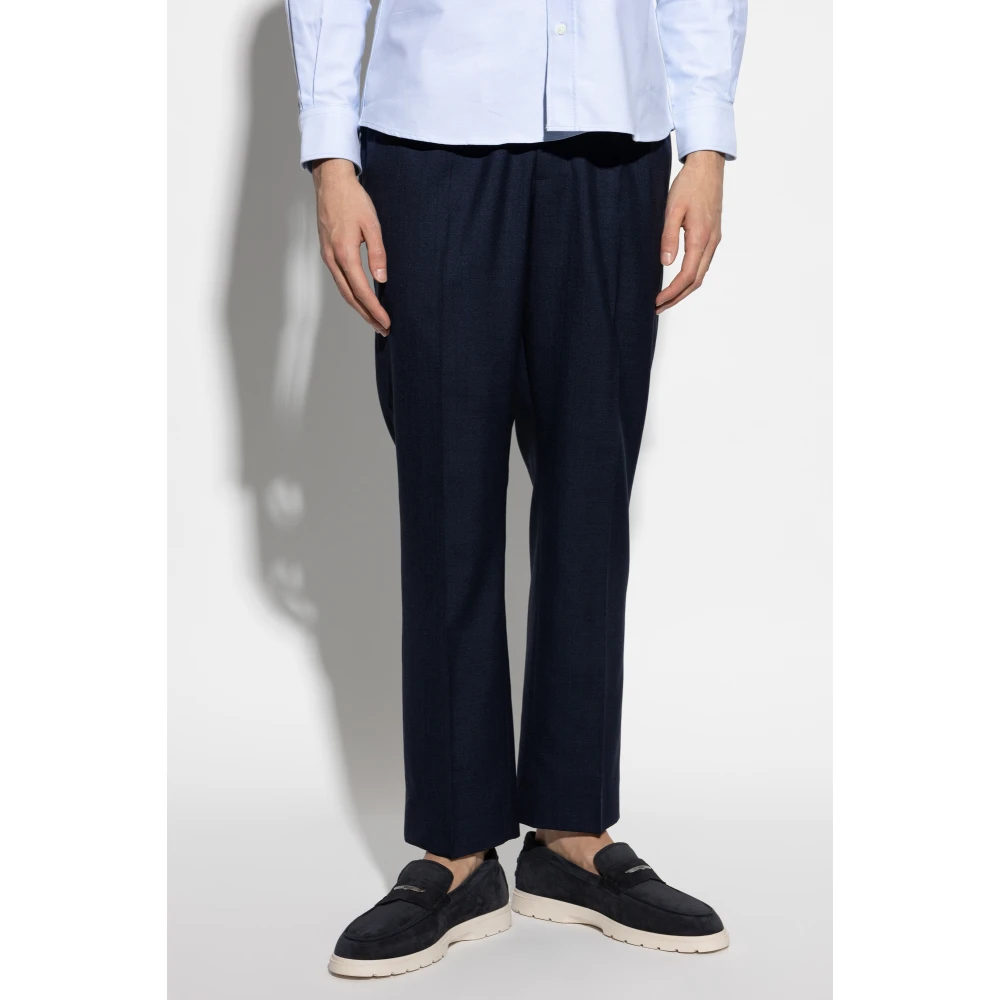 Ami Paris Wollen broek Blue Heren