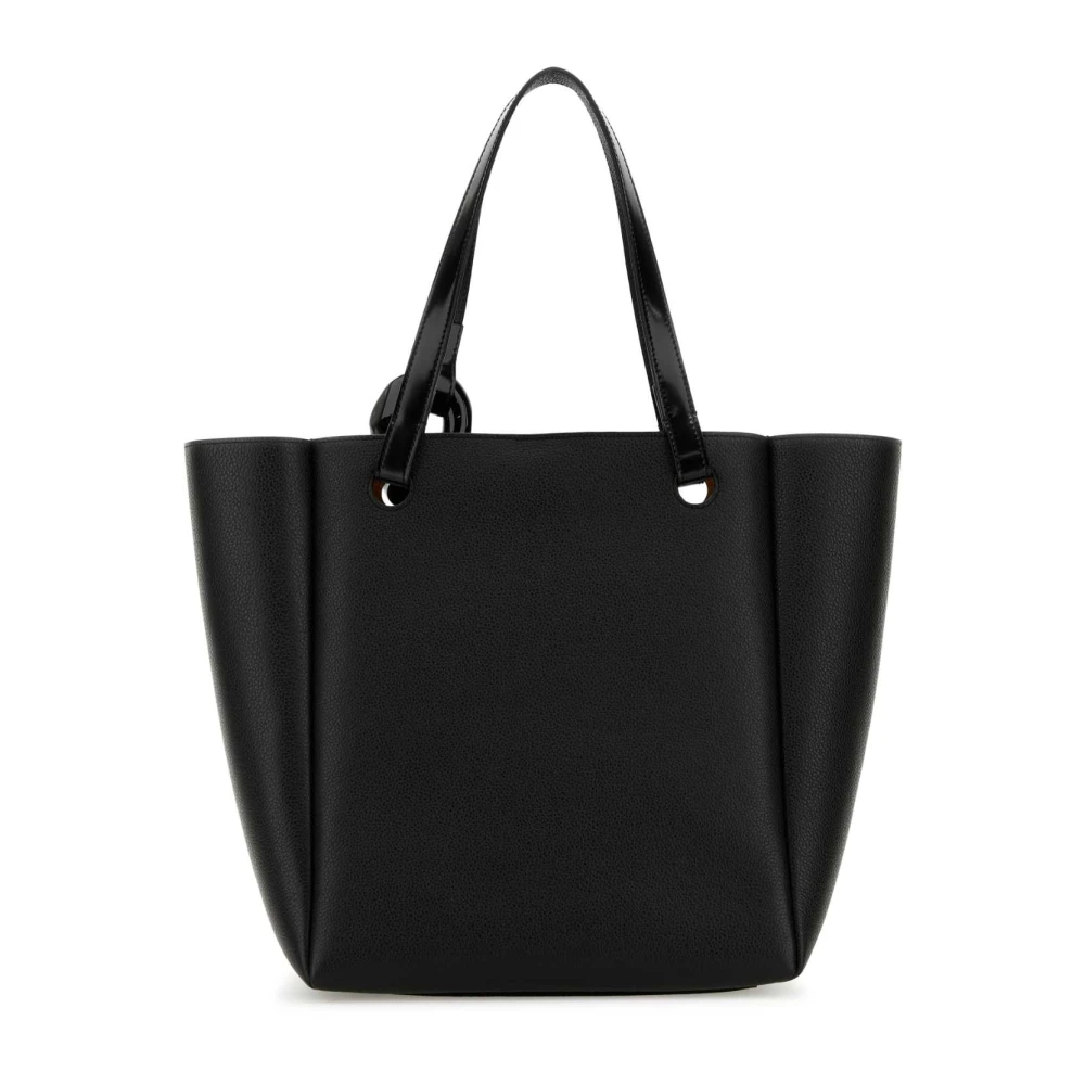 JW Anderson Stijlvolle Zwarte Leren Winkel Tas Black Dames
