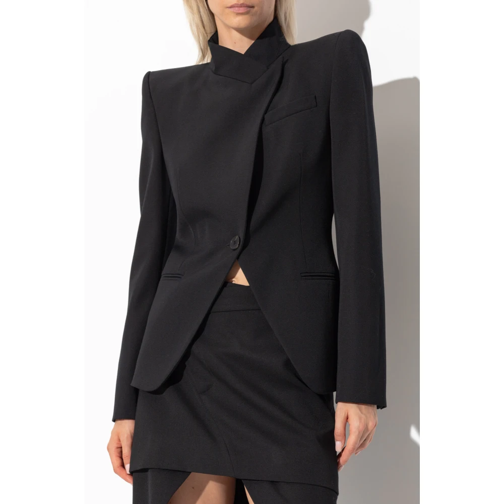 alexander mcqueen Wollen blazer Black Dames