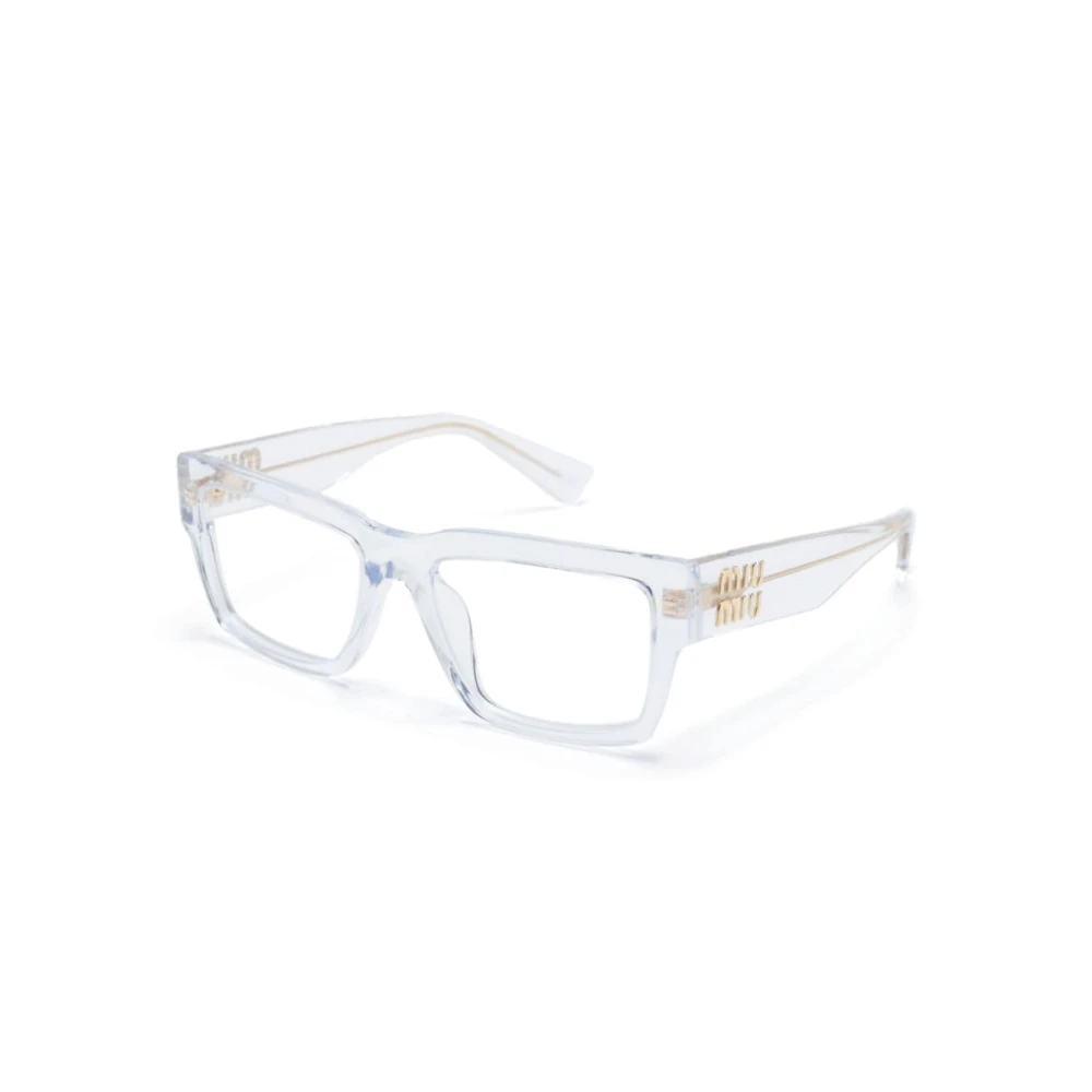 Miu Miu Women's Woman Mu 02Xv 2Az1o1 Optical Frames Acetate Transparent Squared Normal - Image 2