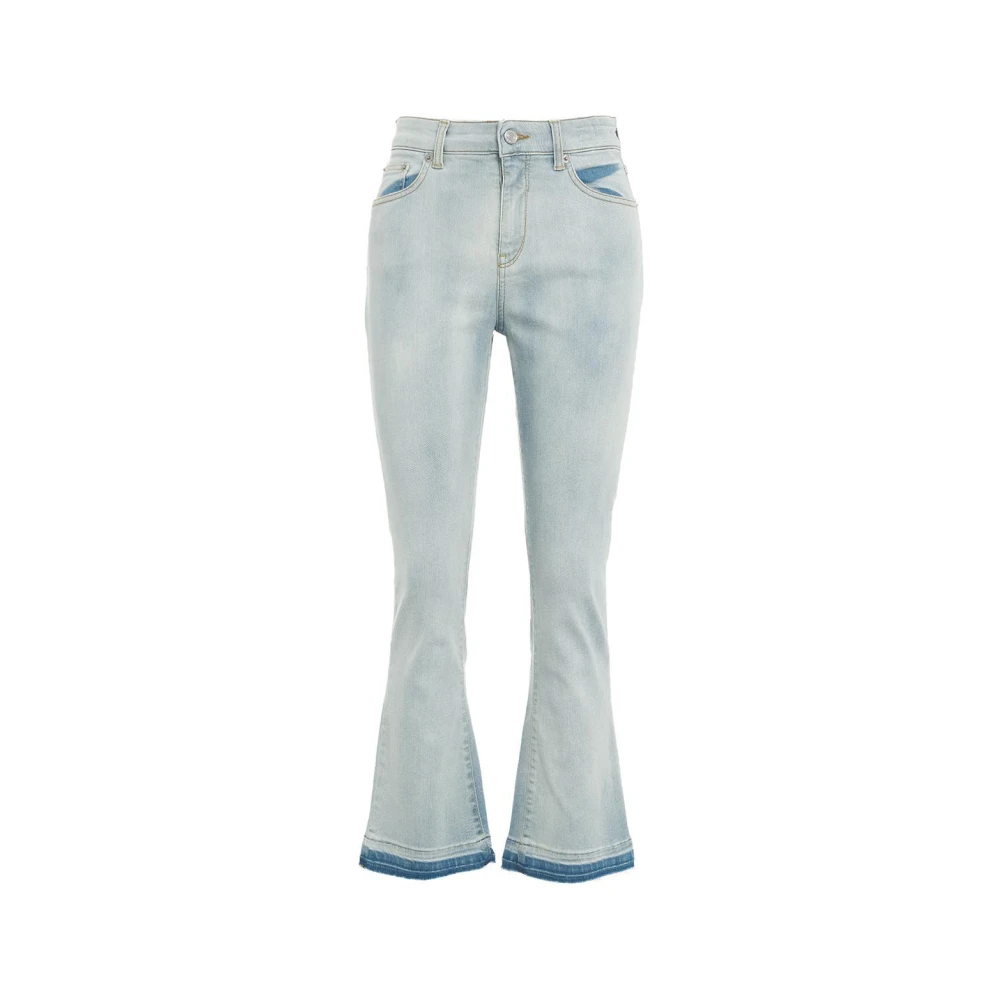 Department Five Flared Cut Jeans met Riemlussen Blue Dames