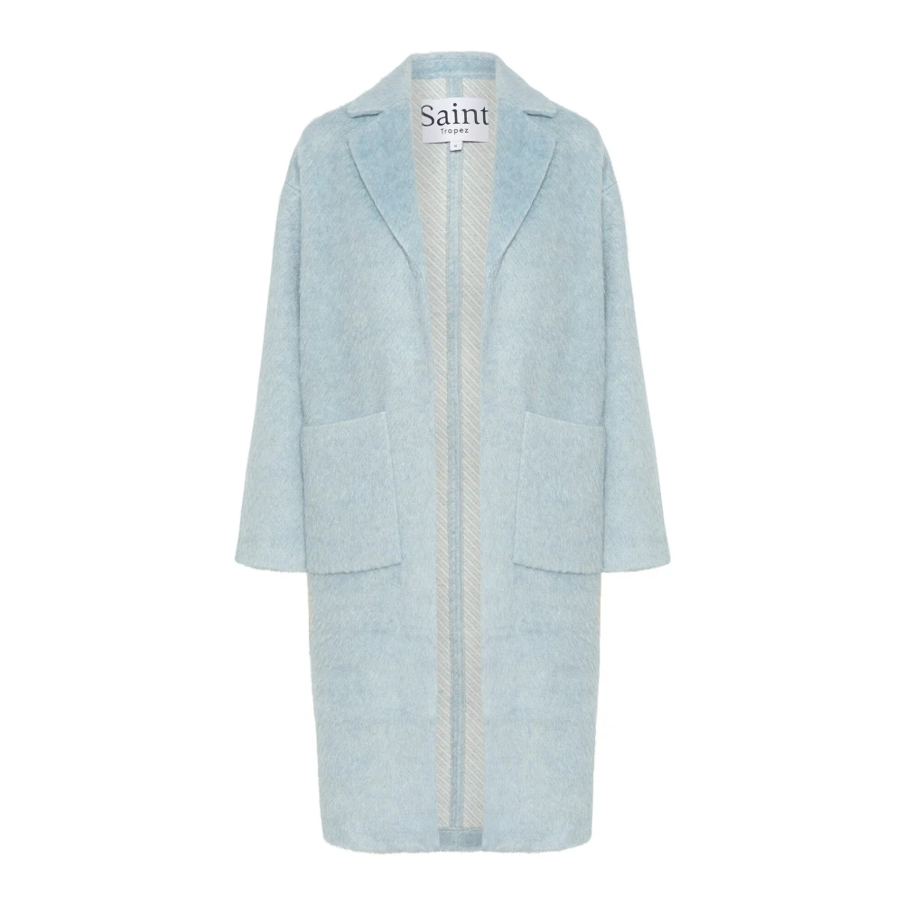 Saint Tropez Blauw Melange Windward Jas Blue Dames