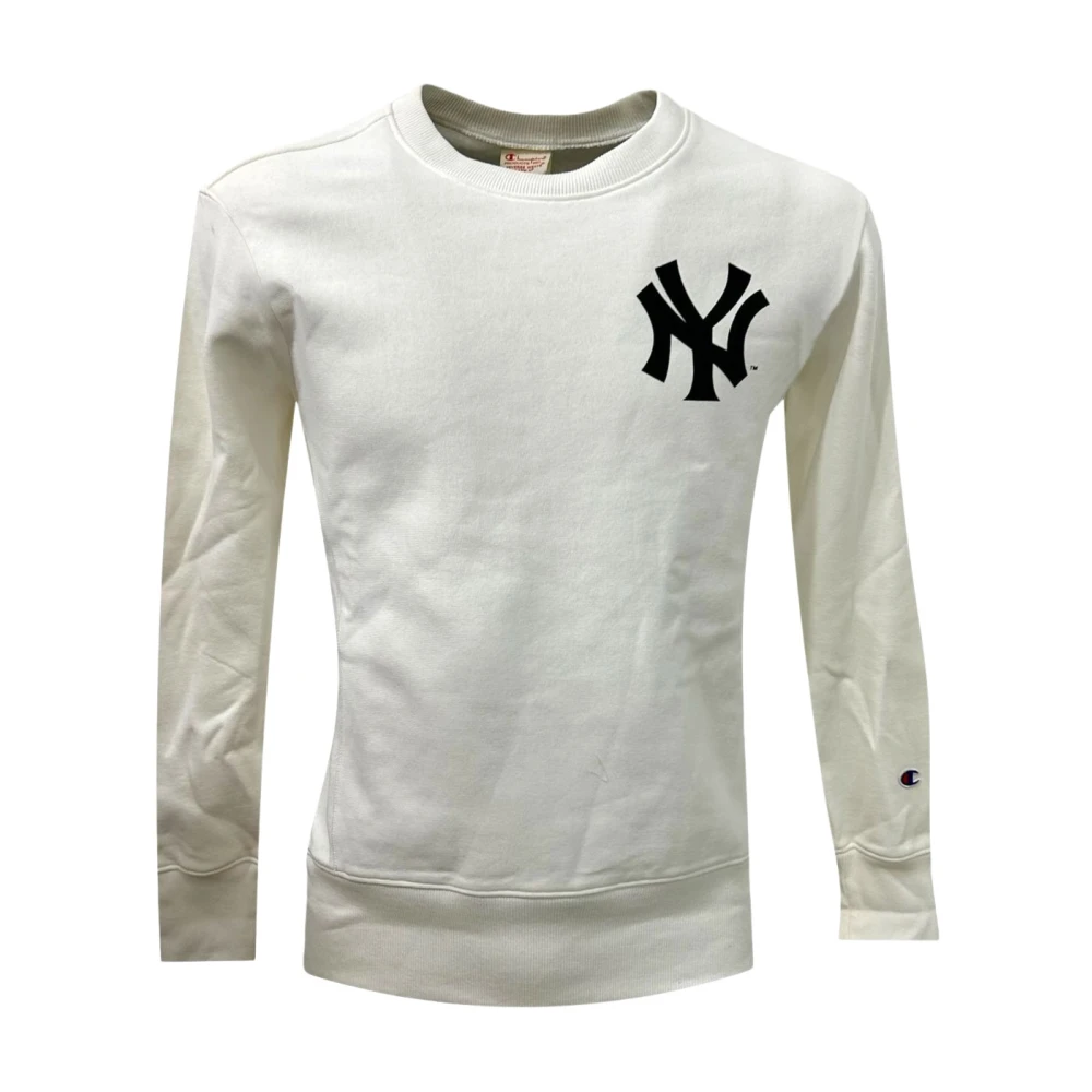 Champion Crewneck Sweatshirt White Heren