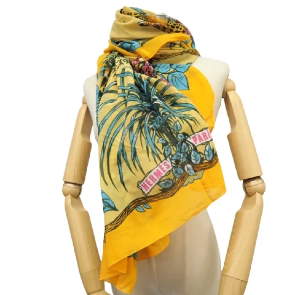 Hermès Vintage Pre-owned Cotton scarves Multicolor Dames