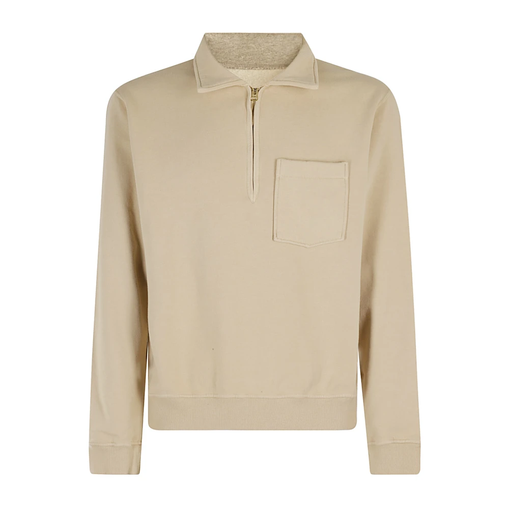 Fortela Half-Zip Sweatshirt Brown Heren