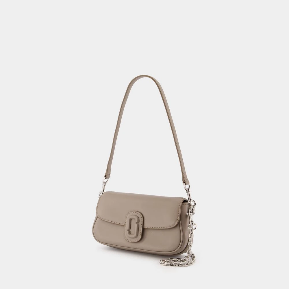 Marc Jacobs Grijze Leren Schoudertas Klein Gray Dames