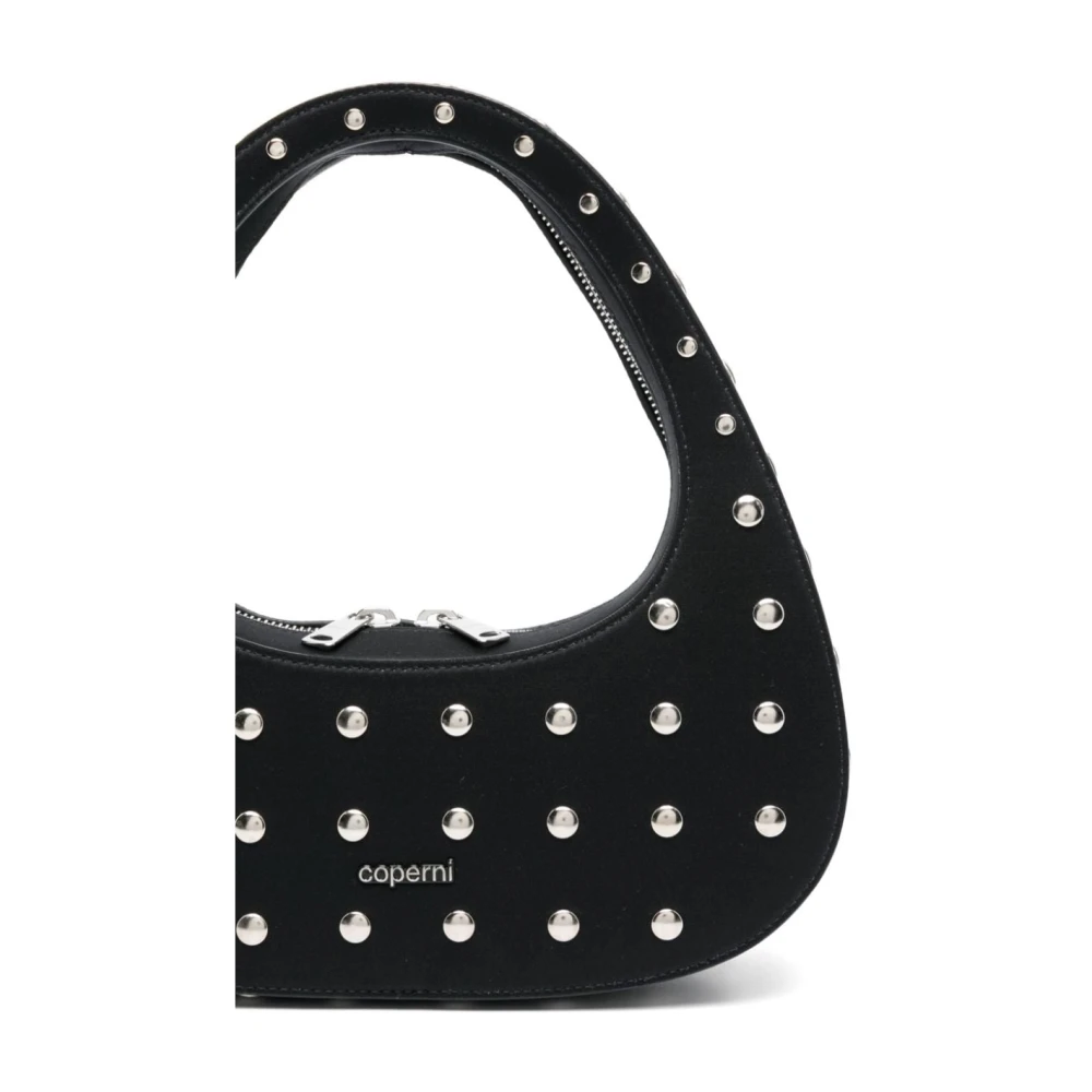 Coperni Studded Black Satin Schoudertas Black Dames