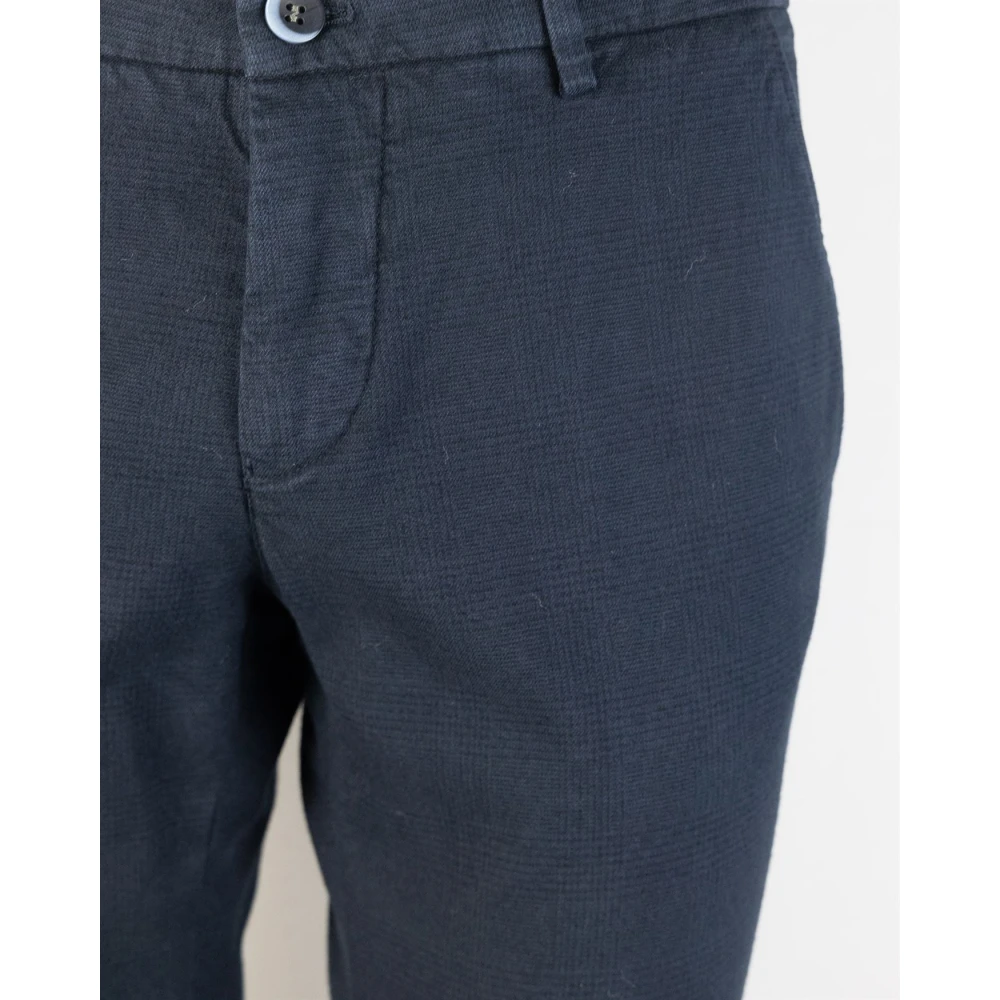 Mason's Slim Fit Blauwe Broek Blue Heren