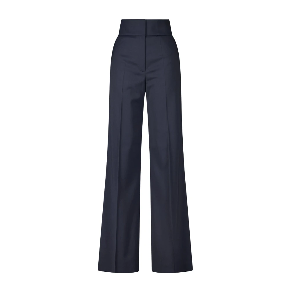 Hugo Boss Wijde Pijp Dagelijkse Broek Blue Dames