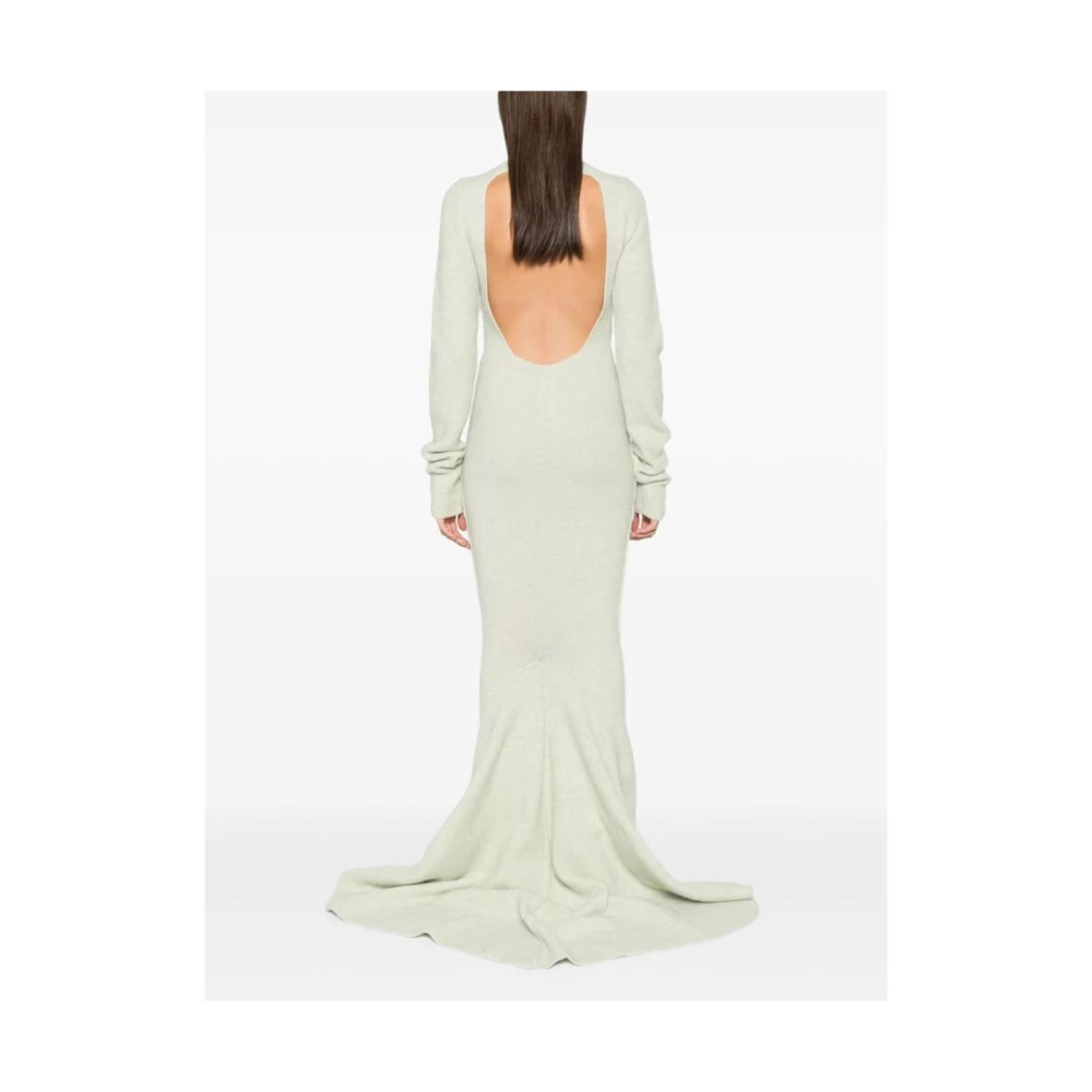 Rick Owens Groene Gebreide Zeemeermin Jurk Green Dames