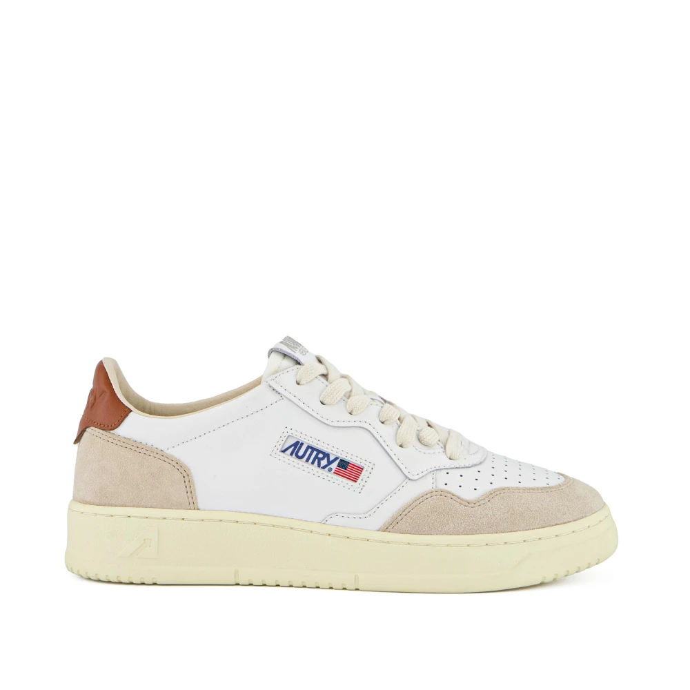 Autry Vintage Witte Leren Sneakers Heren Schoenen
