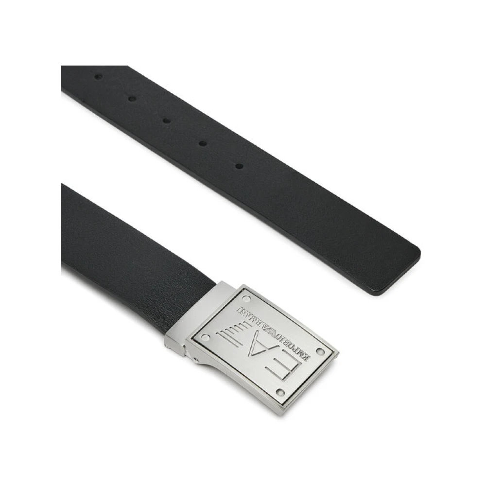 Emporio Armani EA7 Omkeerbare riem met plaque Black Unisex